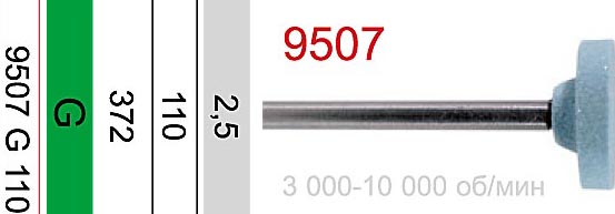 Бор "ДиаЦиркон" для сухой обработки и параллельного фрезерования для зуботехнического фрезерного станка, зернистость средняя,"ДИАСВИСС",Швейцария