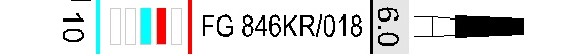 Бор алмазный для турбинного наконечника,"ДИАСВИСС",Швейцария