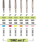 Набор алмазных боров "DMZ Set 2","ДиаМилл циркон" угол 2°, для обработки циркония,6 шт. "ДИАСВИСС",Швейцария