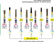 Набор для обработки циркония для прямого наконечника 5 шт.